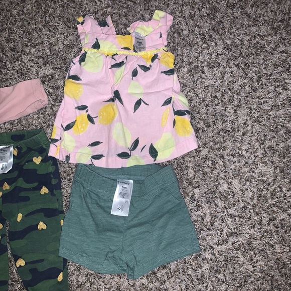 Bundle of 3 baby girl 2 piece outfits! Total of 6 items in sizes 6, 9 and 6-9mo! - Picture 4 of 6